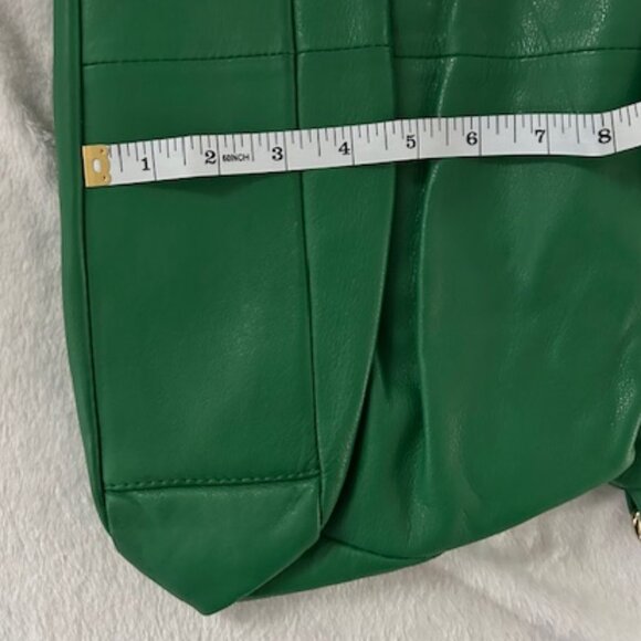 💚 Emma Fox - Kelly Green Genuine Leather handbag - Picture 10 of 12